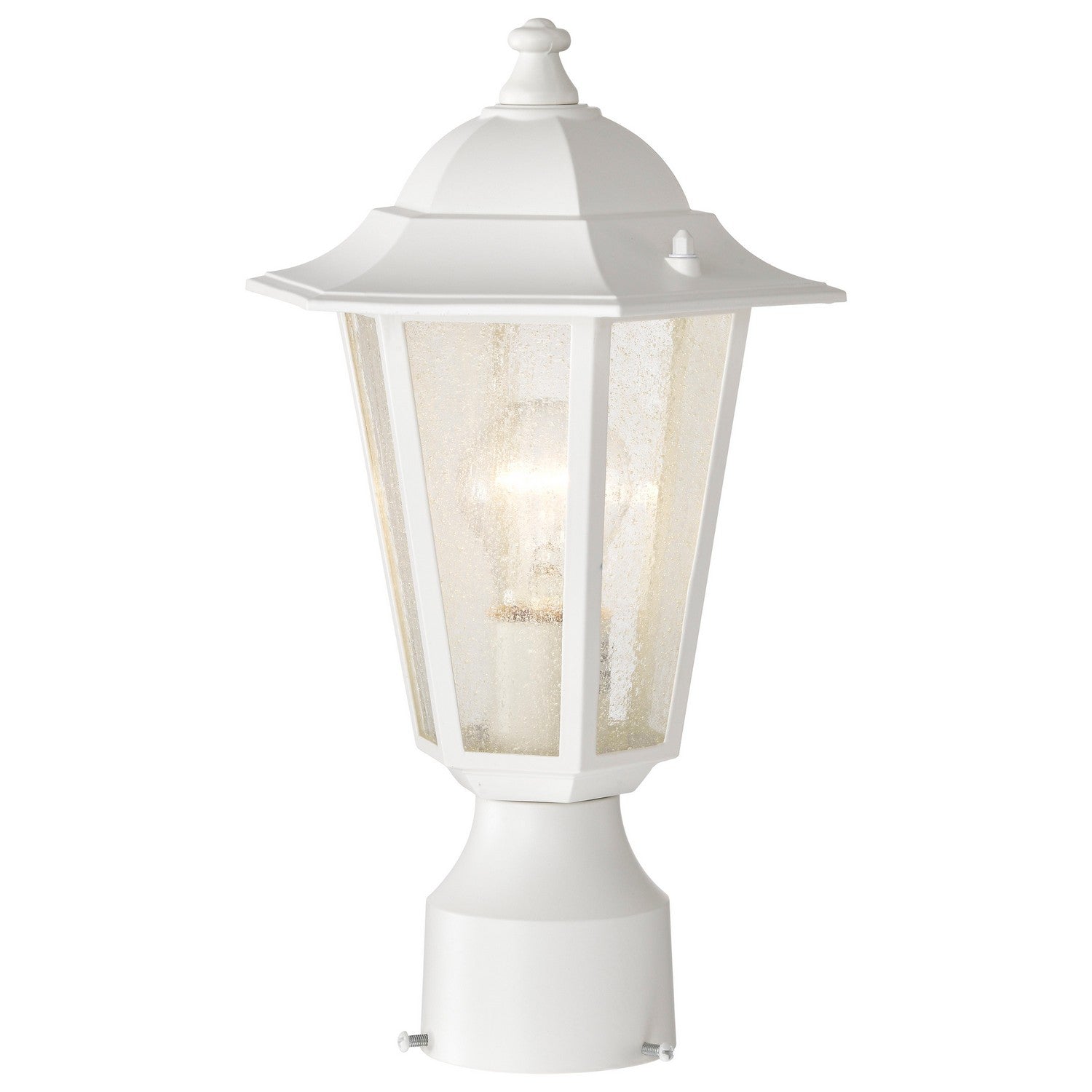 Nuvo Lighting - 60-994 - One Light Post Lantern - Cornerstone - White