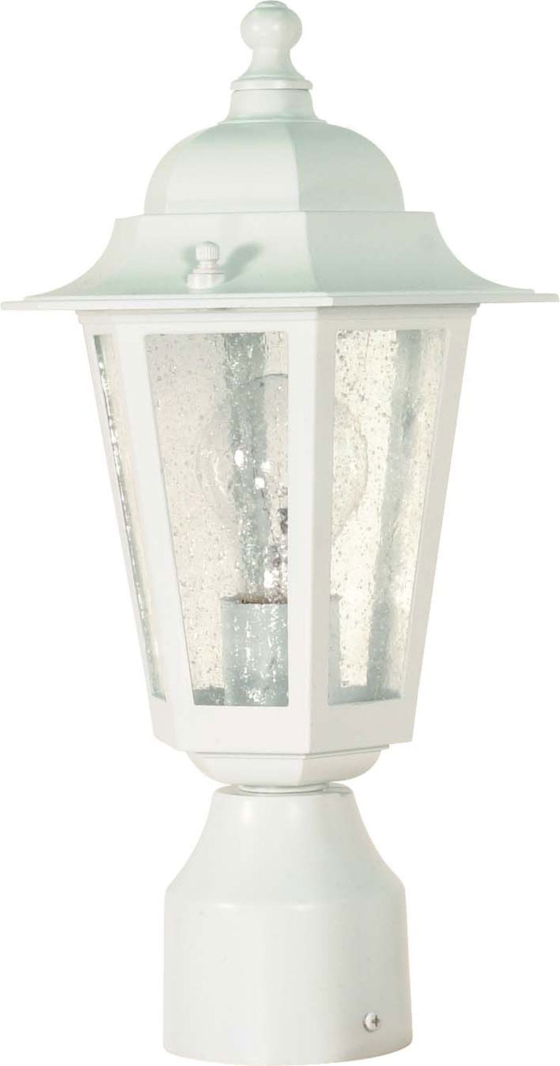 Nuvo Lighting - 60-994 - One Light Post Lantern - Cornerstone - White