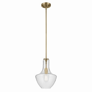 Kichler - 42141NBRCS - One Light Pendant - Everly - Natural Brass