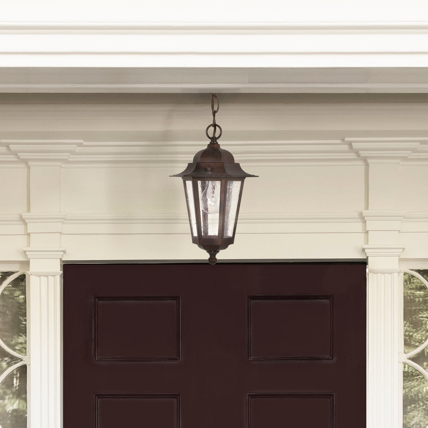 Nuvo Lighting - 60-992 - One Light Hanging Lantern - Cornerstone - Old Bronze