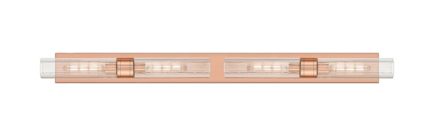 Innovations - 617L-4W-AC-G617-11SCL - Four Light Bath Vanity - Downtown Urban - Antique Copper