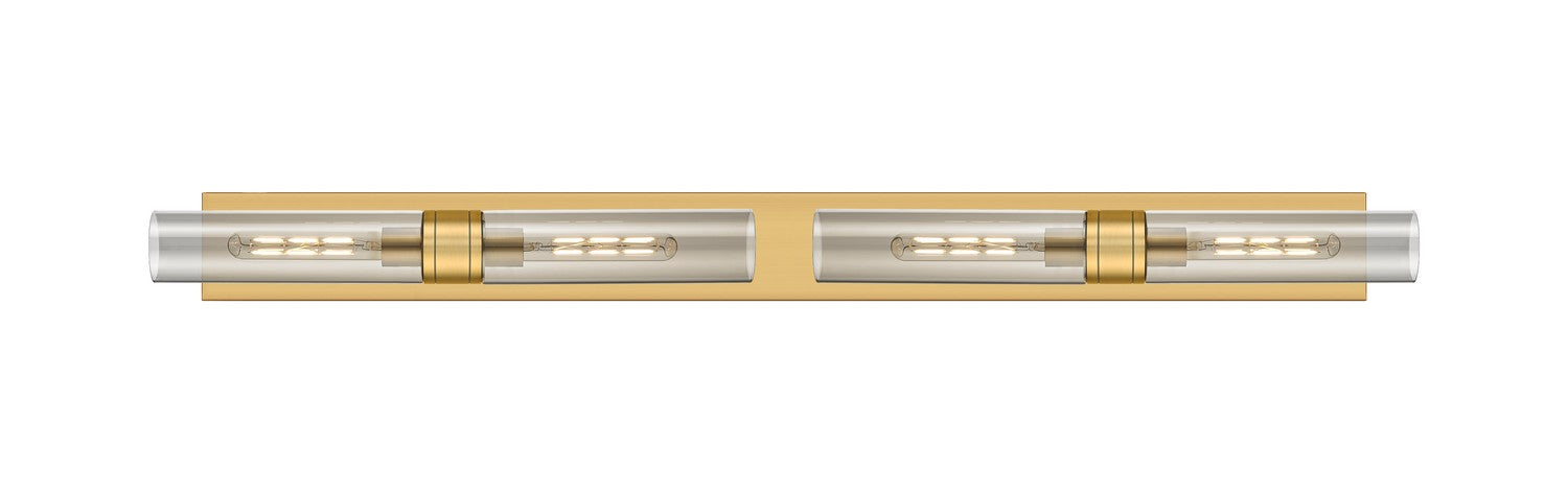 Innovations - 617L-4W-BB-G617-11SM - Four Light Bath Vanity - Downtown Urban - Brushed Brass