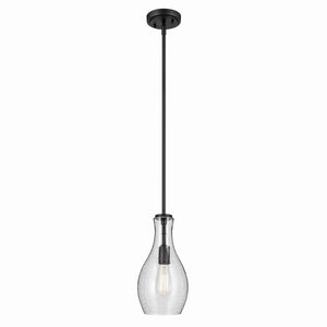 Kichler - 42456BKCS - One Light Pendant - Everly - Black