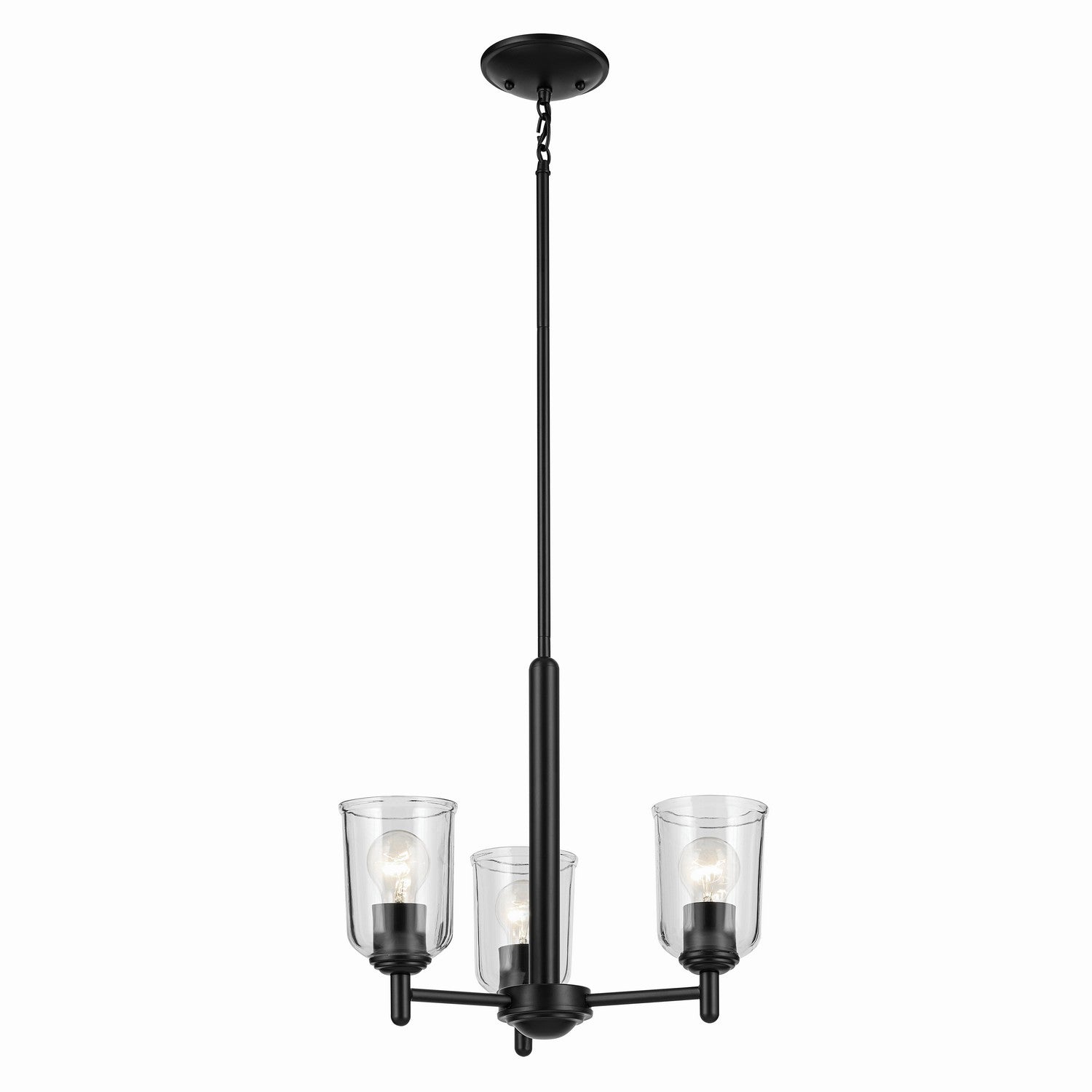 Kichler - 43670BKCLR - Three Light Mini Chandelier - Shailene - Black