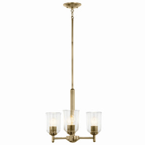 Kichler - 43670NBRCLR - Three Light Mini Chandelier - Shailene - Natural Brass