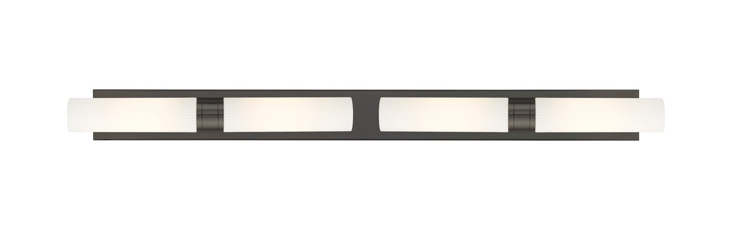 Innovations - 617L-4W-OB-G617-11SWH - Four Light Bath Vanity - Downtown Urban - Oil Rubbed Bronze