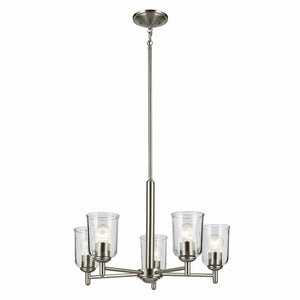 Kichler - 43671NICLR - Five Light Chandelier - Shailene - Brushed Nickel