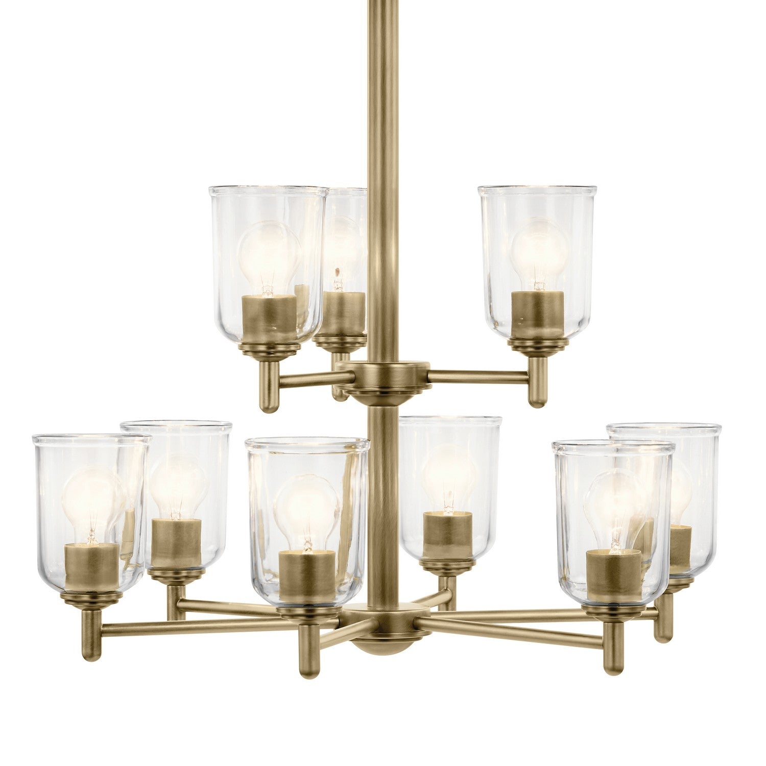 Kichler - 43672NBRCLR - Nine Light Chandelier - Shailene - Natural Brass