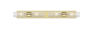 Innovations - 617S-4W-AB-G617-8SCL - Four Light Bath Vanity - Downtown Urban - Antique Brass