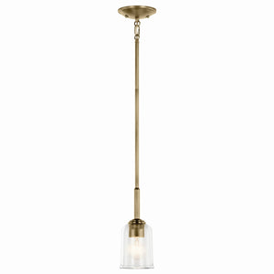 Kichler - 43674NBRCLR - One Light Mini Pendant - Shailene - Natural Brass