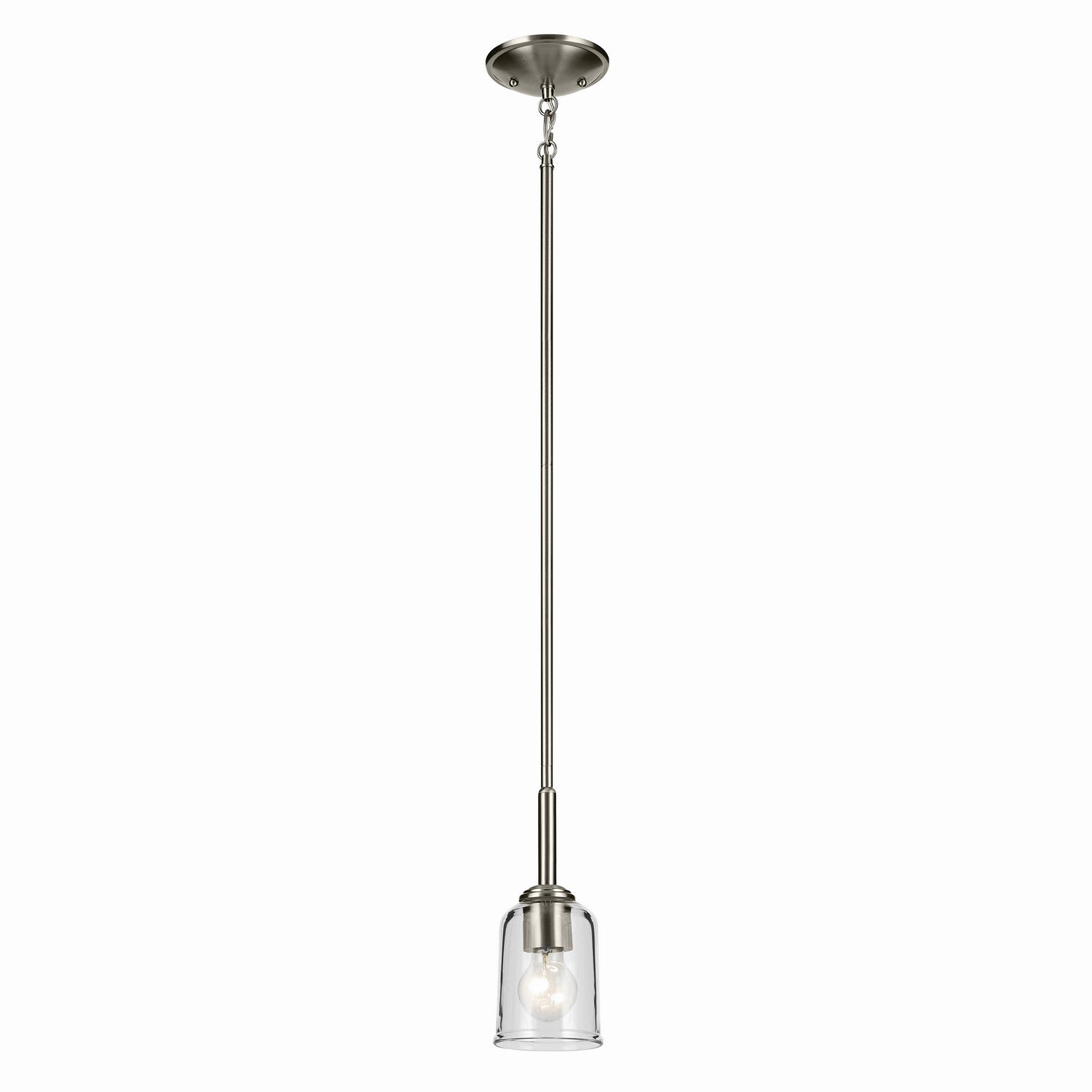 Kichler - 43674NICLR - One Light Mini Pendant - Shailene - Brushed Nickel