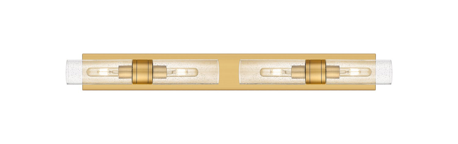 Innovations - 617S-4W-BB-G617-8SDY - Four Light Bath Vanity - Downtown Urban - Brushed Brass