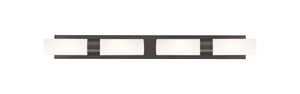 Innovations - 617S-4W-OB-G617-8WH - Four Light Bath Vanity - Downtown Urban - Oil Rubbed Bronze