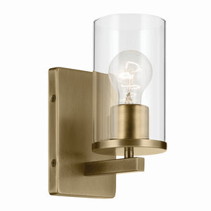 Kichler - 45495NBRCLR - One Light Wall Sconce - Crosby - Natural Brass