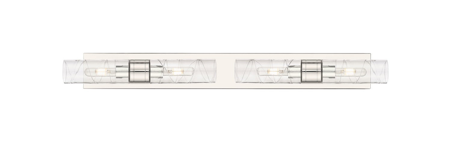 Innovations - 617S-4W-PN-G617-8DE - Four Light Bath Vanity - Downtown Urban - Polished Nickel