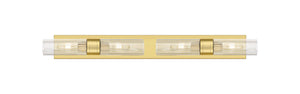 Innovations - 617S-4W-SG-G617-8SCL - Four Light Bath Vanity - Downtown Urban - Satin Gold