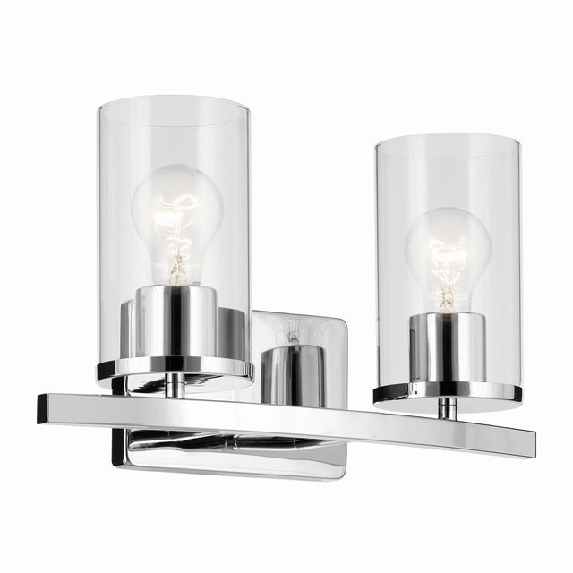 Kichler - 45496CHCLR - Two Light Vanity - Crosby - Chrome