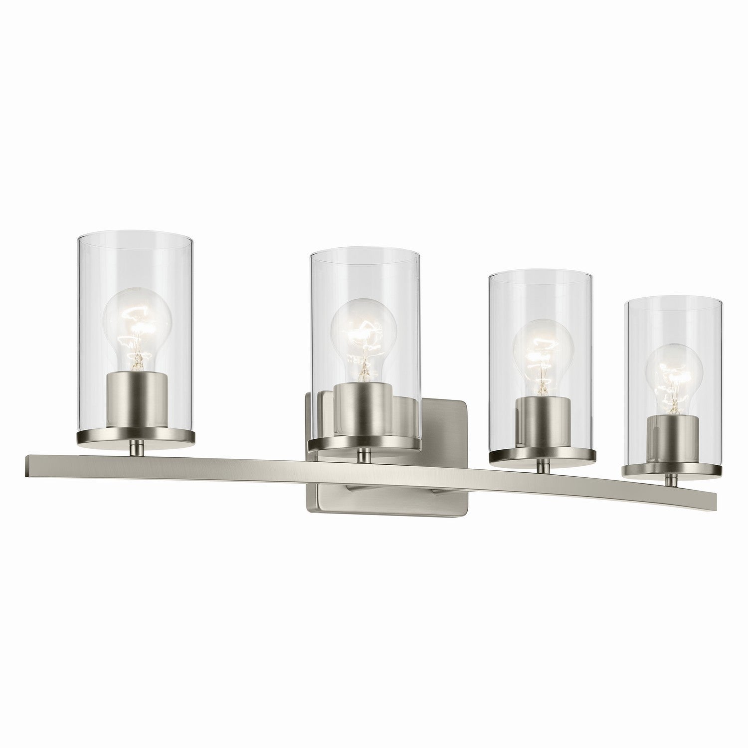 Kichler - 45498NICLR - Four Light Vanity - Crosby - Brushed Nickel