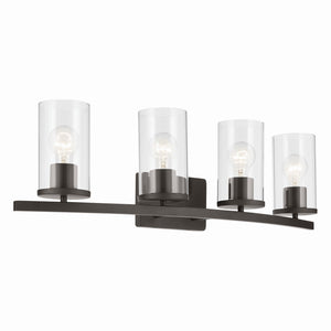 Kichler - 45498OZCLR - Four Light Vanity - Crosby - Olde Bronze