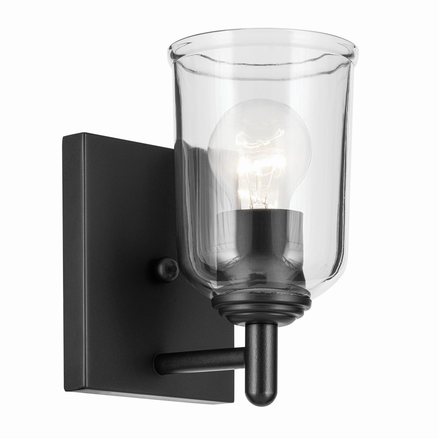 Kichler - 45572BKCLR - One Light Wall Sconce - Shailene - Black