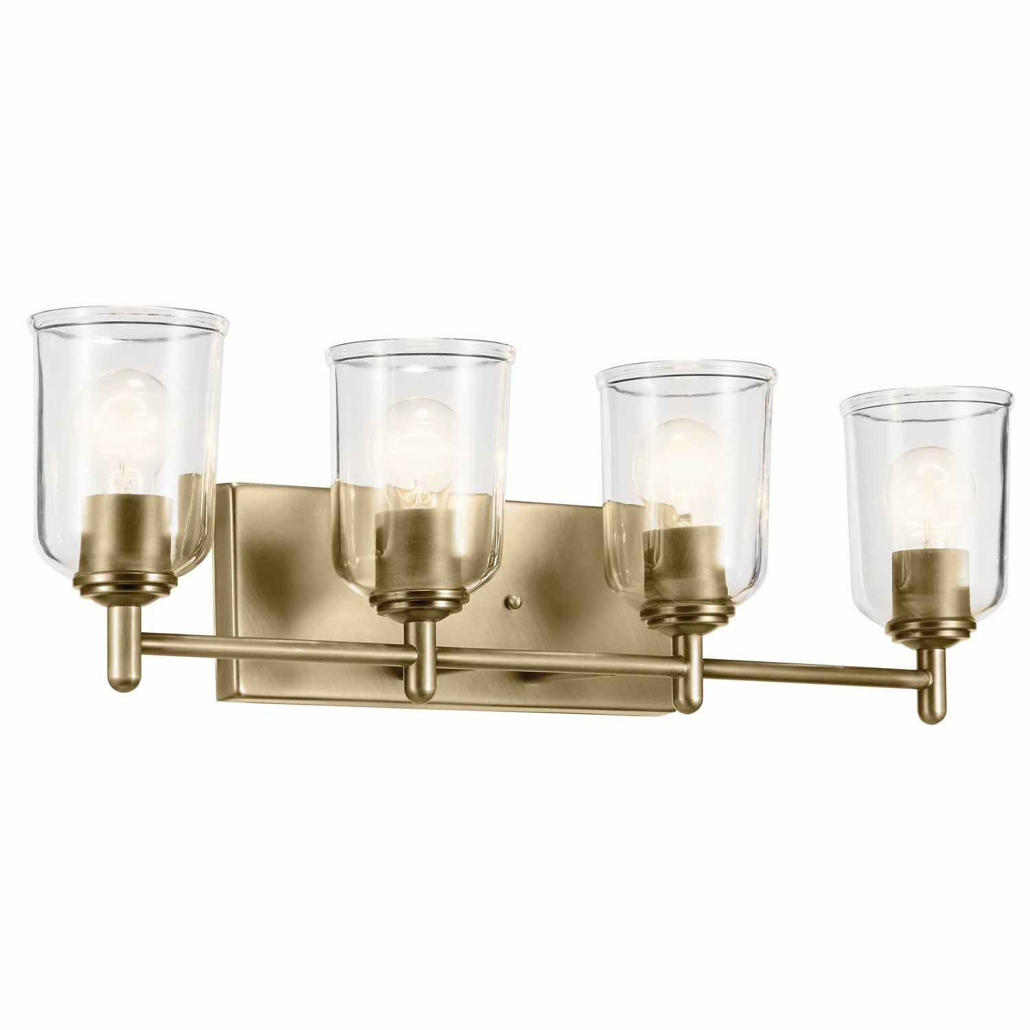 Kichler - 45575NBRCLR - Four Light Vanity - Shailene - Natural Brass