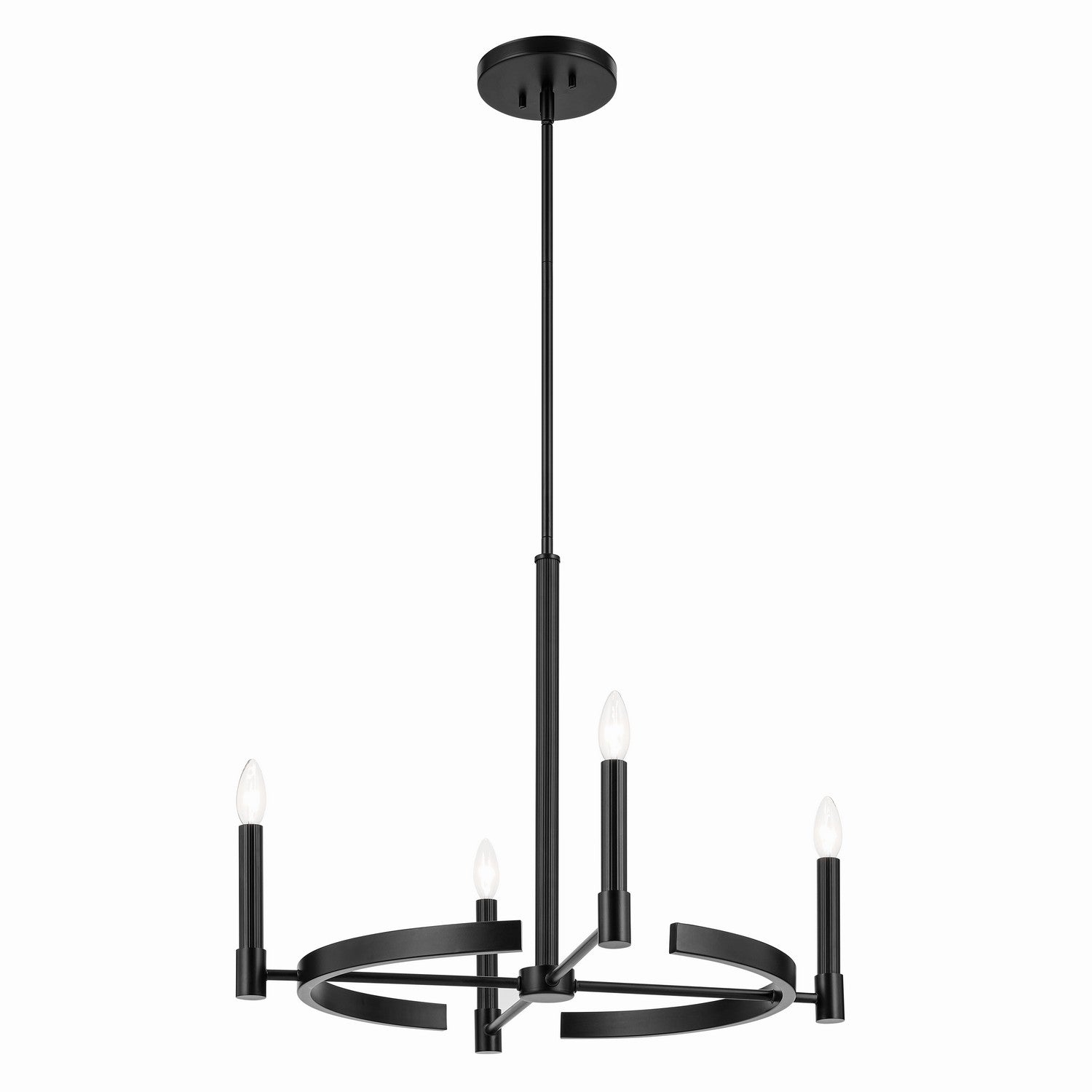 Kichler - 52426BK - Four Light Chandelier - Tolani - Black