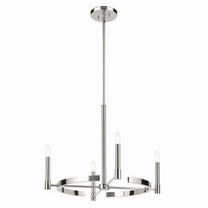 Kichler - 52426PN - Four Light Chandelier - Tolani - Polished Nickel