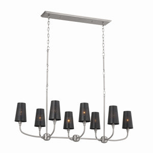 Kichler - 52510CLP - Eight Light Linear Chandelier - Adeena - Classic Pewter