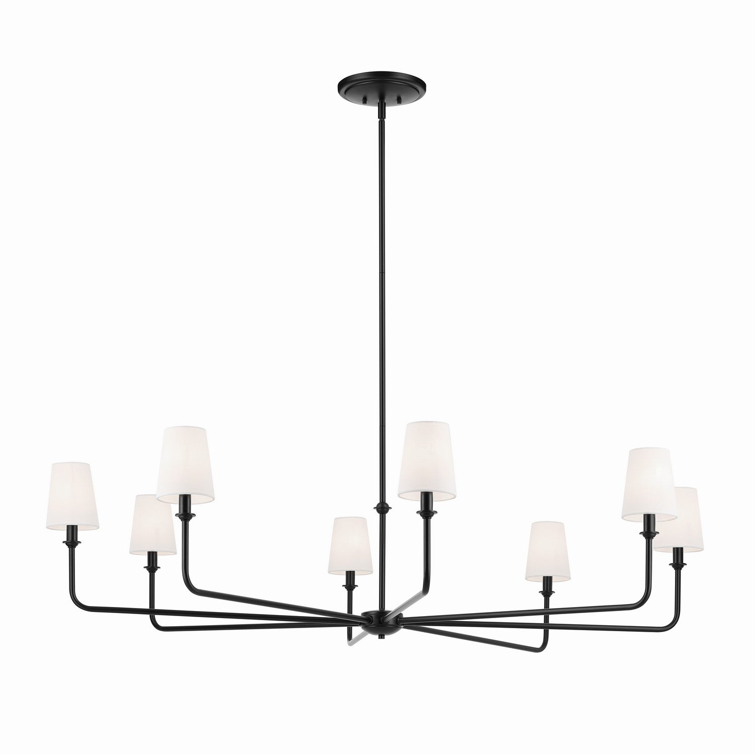 Kichler - 52521BK - Eight Light Chandelier - Pallas - Black