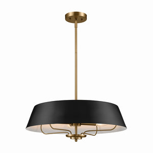 Kichler - 52543BK - Four Light Pendant/Semi Flush Mount - Luella - Black