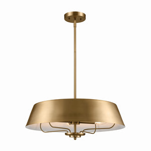 Kichler - 52543BNB - Four Light Pendant/Semi Flush Mount - Luella - Brushed Natural Brass