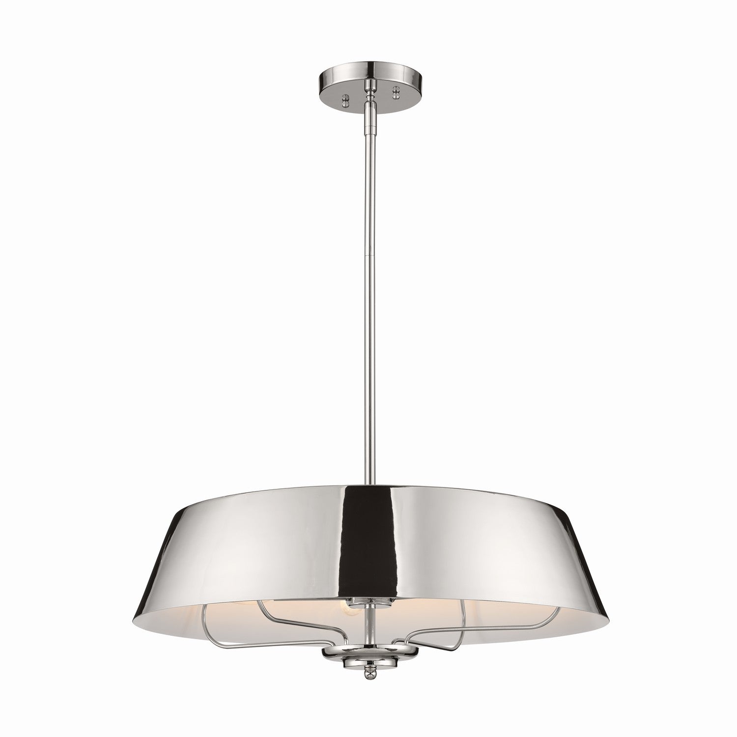 Kichler - 52543PN - Four Light Pendant/Semi Flush Mount - Luella - Polished Nickel