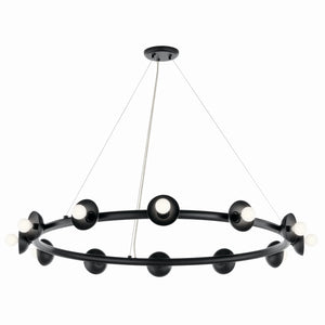 Kichler - 52643BK - 12 Light Chandelier - Palta - Black