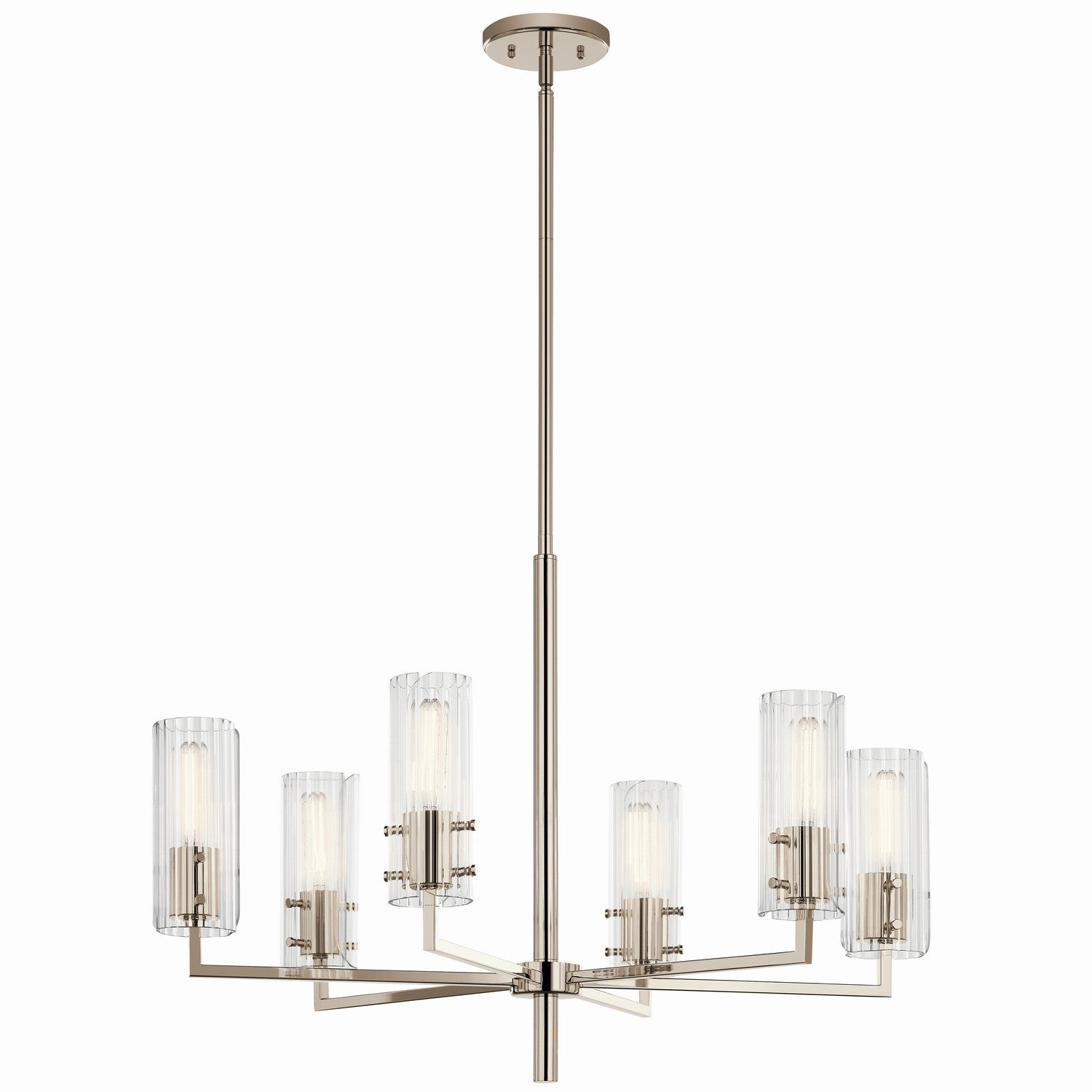 Kichler - 52679PN - Six Light Chandelier - Velestino - Polished Nickel