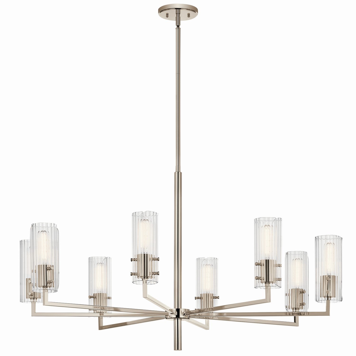 Kichler - 52680PN - Eight Light Chandelier - Velestino - Polished Nickel