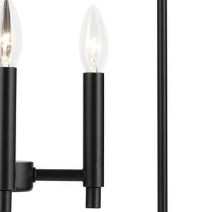 Kichler - 52722BK - Four Light Foyer Pendant - Madden - Black