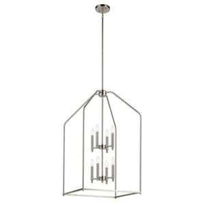 Kichler - 52723NI - Eight Light Foyer Pendant - Madden - Brushed Nickel