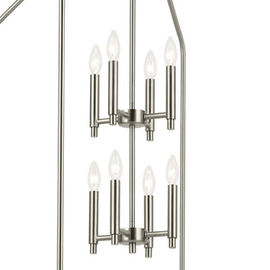 Kichler - 52723NI - Eight Light Foyer Pendant - Madden - Brushed Nickel
