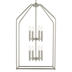 Kichler - 52723NI - Eight Light Foyer Pendant - Madden - Brushed Nickel