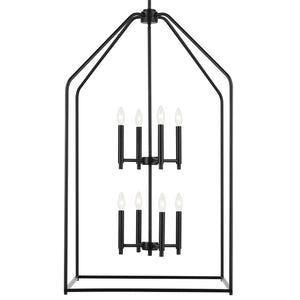 Kichler - 52724BK - Eight Light Foyer Pendant - Madden - Black