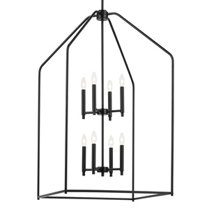 Kichler - 52724BK - Eight Light Foyer Pendant - Madden - Black
