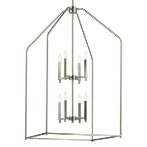 Kichler - 52724NI - Eight Light Foyer Pendant - Madden - Brushed Nickel