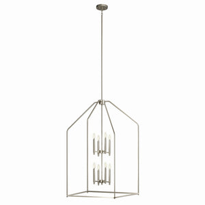 Kichler - 52724NI - Eight Light Foyer Pendant - Madden - Brushed Nickel