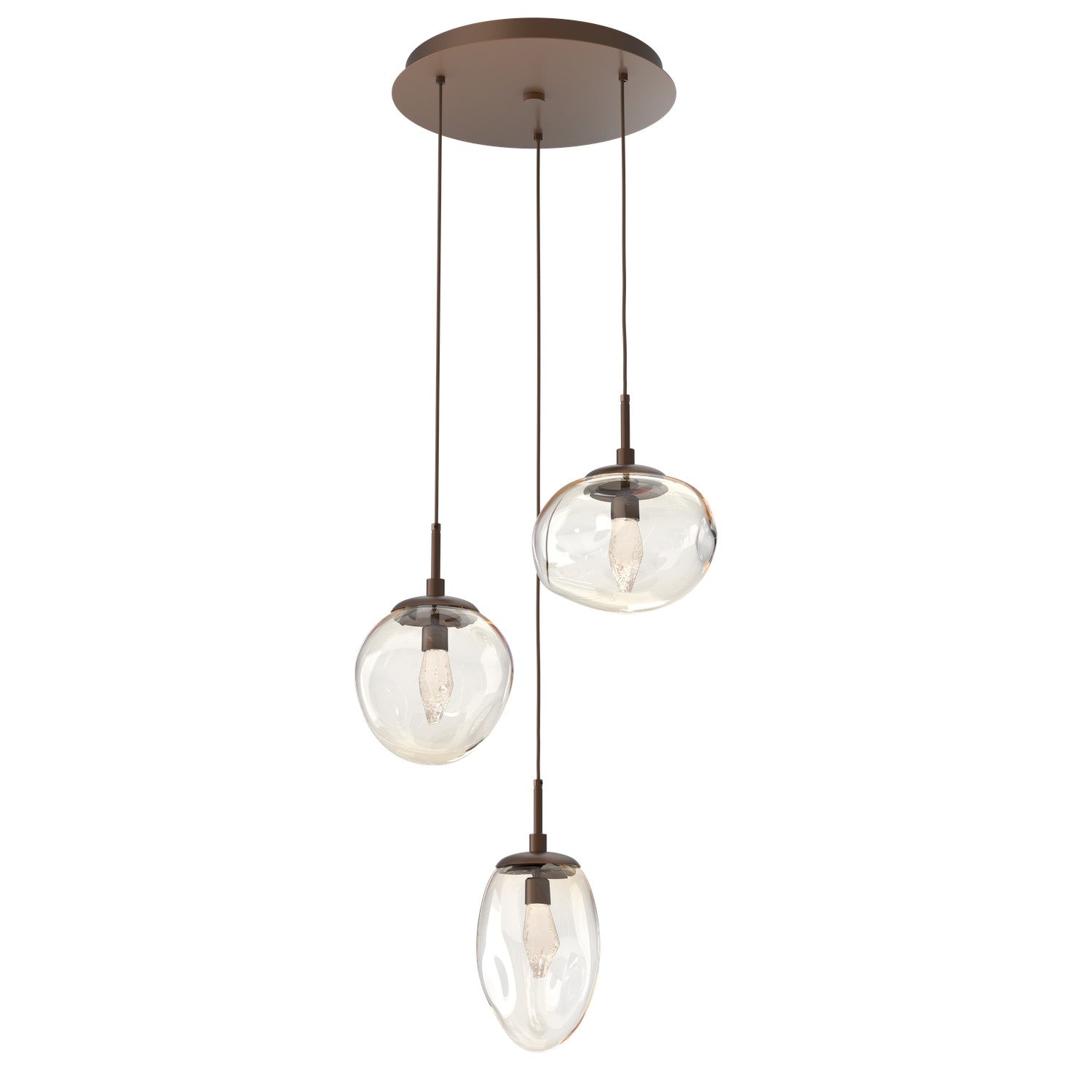 Hammerton Studio - CHB0069-03-BB-GA-C01-L3 - LED Pendant - Cosmos - Burnished Bronze