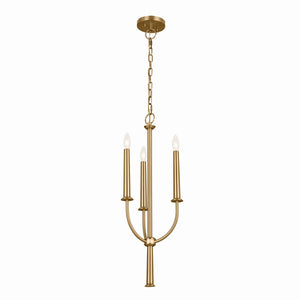 Kichler - 52496BNB - Three Light Mini Chandelier - Florence - Brushed Natural Brass