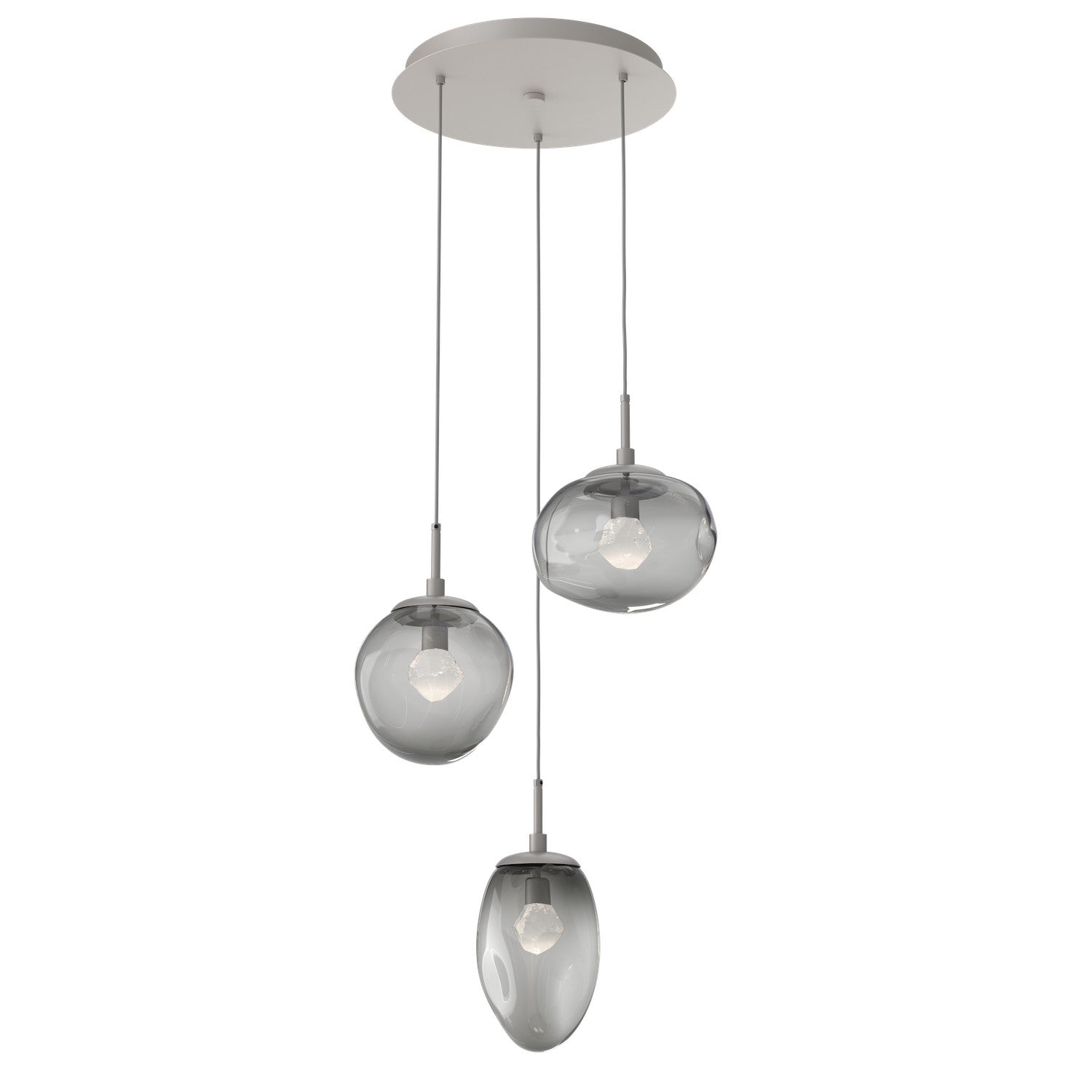 Hammerton Studio - CHB0069-03-BS-ZS-C01-L1 - LED Pendant - Cosmos - Beige Silver