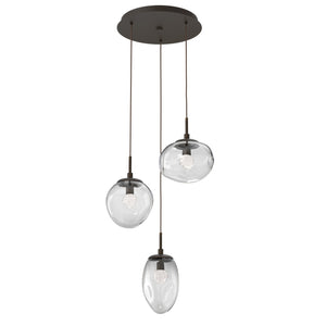 Hammerton Studio - CHB0069-03-FB-FC-C01-L1 - LED Pendant - Cosmos - Flat Bronze