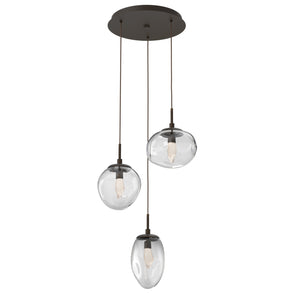 Hammerton Studio - CHB0069-03-FB-GC-C01-L1 - LED Pendant - Cosmos - Flat Bronze
