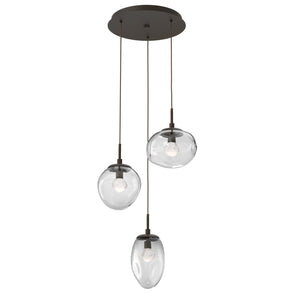 Hammerton Studio - CHB0069-03-FB-ZC-C01-L3 - LED Pendant - Cosmos - Flat Bronze