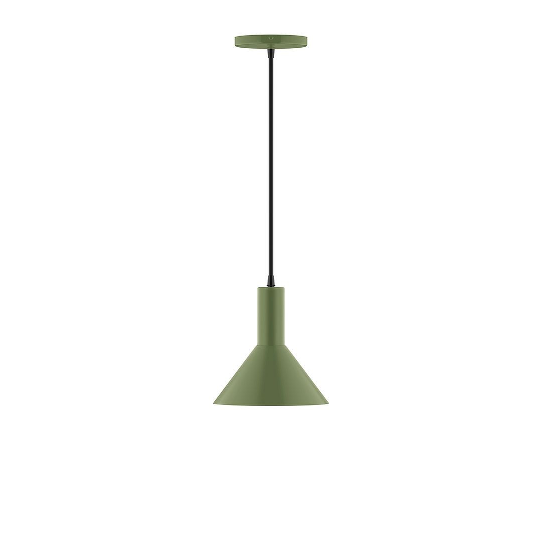 Montclair Light Works - PEBX451-22-C01 - One Light Pendant - Stack - Fern Green